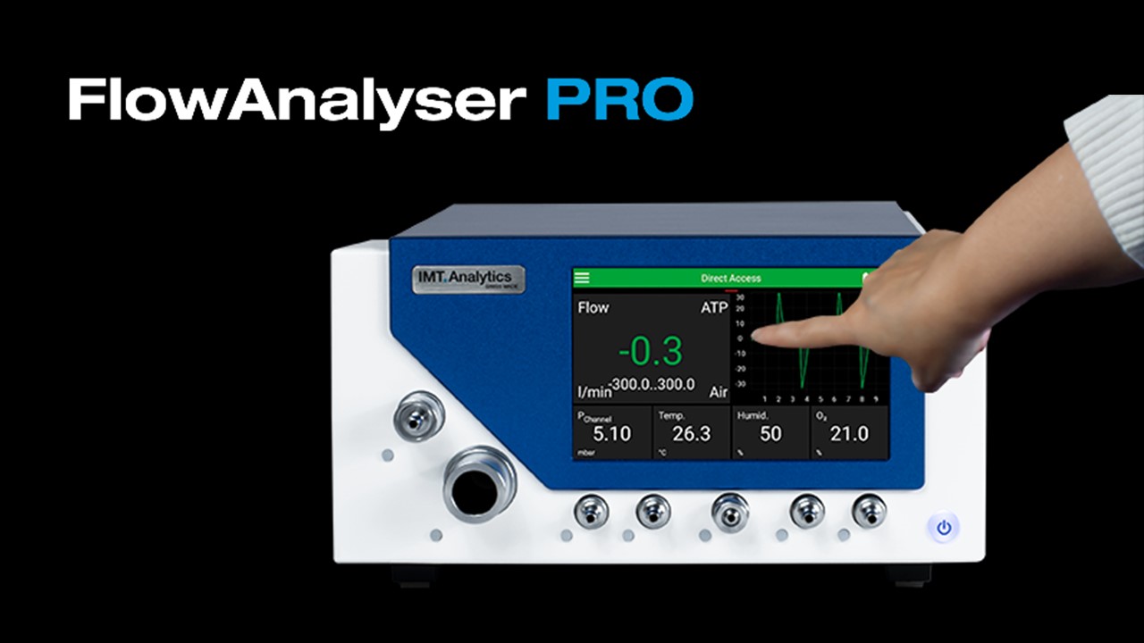 Neuer high-end Beatmungsgerätetester - FlowAnalyser PRO